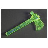 Vtg Boyd Uranium Vaseline Glass Tomahawk