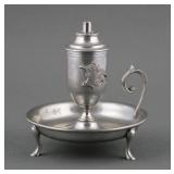 Vtg Anheuser Busch Chamberstick Oil Lamp Shirley