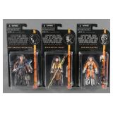 (3) Star Wars Black Series Action Figures MOC