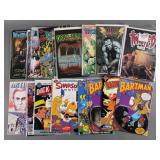 (21) Grouping of Comic Books The Simpsons Etc