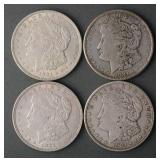 (4) 1921 Morgan Silver Dollars