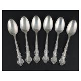 (6) International Sterling Teaspoons