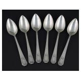 (6) Whiting Sterling "Madam Jumel" Spoons