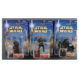 (3) Star Wars Saga Action Figures MOC