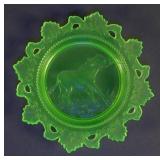 Westmoreland Uranium Glass No 17 Donkey Plate