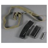 (2) M1 Carbine 30 Caliber Magazines Oiler Sling