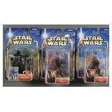 (3) Star Wars Saga 2002-2003 Action Figures MOC