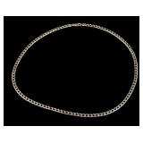 14K Gold Square Curb Cuban Link Necklace