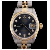 ROLEX Ladies Datejust Watch, Diamond Markers