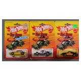 (3) Vtg Hot Wheels The Hot Ones MOC Diecast Cars