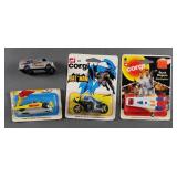 (4) Vintage Corgi Diecast Cars MOC
