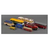 (8) Vintage Toy Diecast Buses