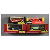 (4) Vintage Solido Diecast Cars MIB