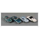 (4) Vintage Loose MebeToys Diecast Cars