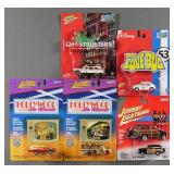 (5) Johnny Lightning Hollywood Diecast Cars MOC