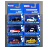 (6) Widea Mini DieCast Cars NIB 1/87 Scale