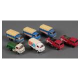 (7) Vintage Tomica TOMY Diecast Trucks