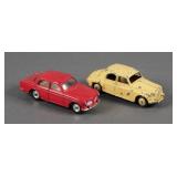 (2) Vintage Dinky Toys Volvo 122S Rover 75