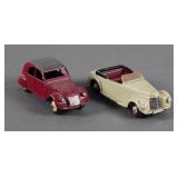(2) Dinky Toys Die Cast Cars French and English
