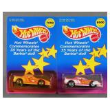 (2) Hot Wheels MOC Barbie LE Car