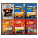 (6) Vintage Corgi Juniors Diecast Cars MOC