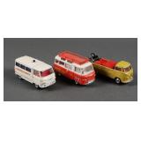 (3) Vintage Corgi Toys Volkswagen Buses