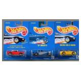 (3) Vintage Hot Wheels Diecast Cars MOC 1991