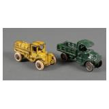 (2) Vintage Cast Iron Toy Trucks