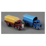 (2) Dinky Toys Austin Covered Diecast Truck 30S