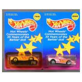 (2) Vintage Hot Wheels Barbie Diecast Cars MOC