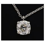 1.55 Carat Diamond Solitaire Necklace
