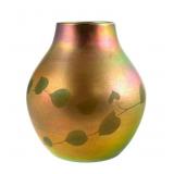 TIFFANY Leaf & Vine Favrile Art Glass Vase