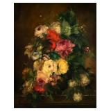 HEINRICH GAROSSA, Still Life w Flowers