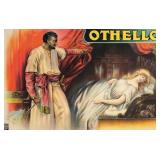 OTHELLO 1920's Stone Lithograph Theater Poster
