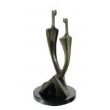 ITZIK BENSHALOM Couple Bronze Sculpture, 1982