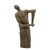 ROBERT HODGELL, Ceramic Statue, Male Figure