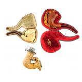 (3) Antique Meerschaum Pipes
