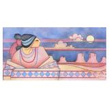 G.E. MULLAN, Drawing, Navajo Moon