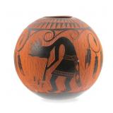 A V Lucario Kokopelli Vase