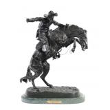 Frederic Remington, Bronco Buster, Bronze