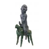 MARK CHATTERLEY, Horse & Rider Sculpture