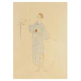 ERTE Costume Design Original Drawing