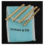 (4) TIFFANY & CO. 14k Gold Barettes