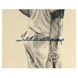 TED WILLIAMS Autographed Print