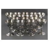 (16) Reed & Barton Sterling Silver Rooster Cups