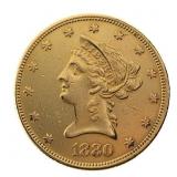 1880 U.S. Gold $10 Eagle Coin