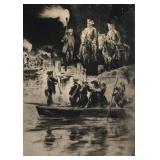 LEVON WEST, Etching, The Midnight Retreat
