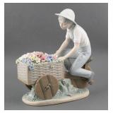 LLADRO Flower Peddler Boy Figurine