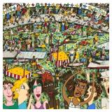 JAMES RIZZI 3D Collage Lithograph