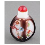 Chinese Glass & Enamel Snuff Bottle